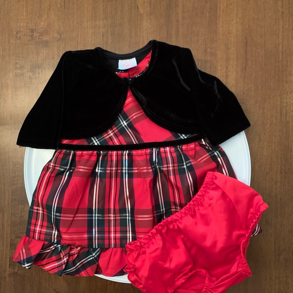 Infant 3 Piece Dress Ensemble - Picture 3 of 5
